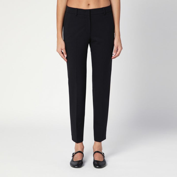 QUELLEDUE wool blend slim trousers