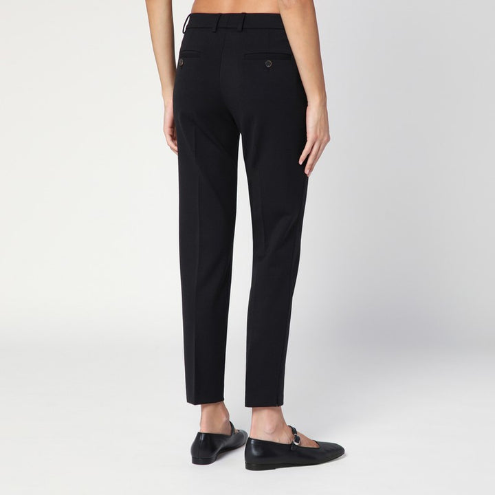 QUELLEDUE wool blend slim trousers