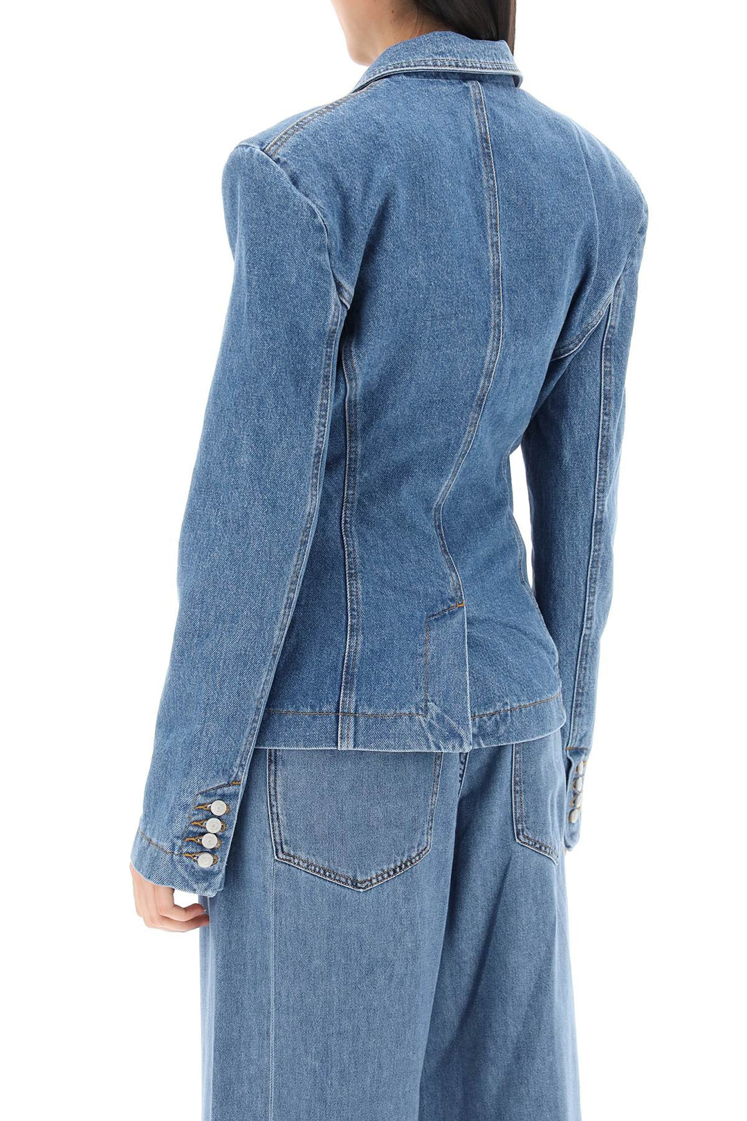 Magda Butrym single-breasted denim jacket