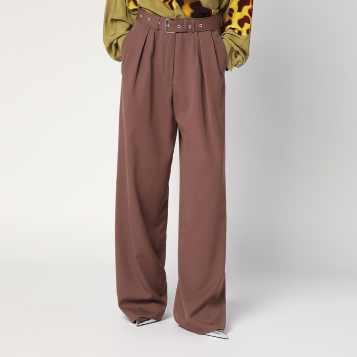 Dries Van Noten Wide cotton trousers