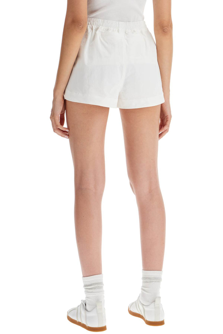 Ganni Nylon Stretch Shorts For Active   White