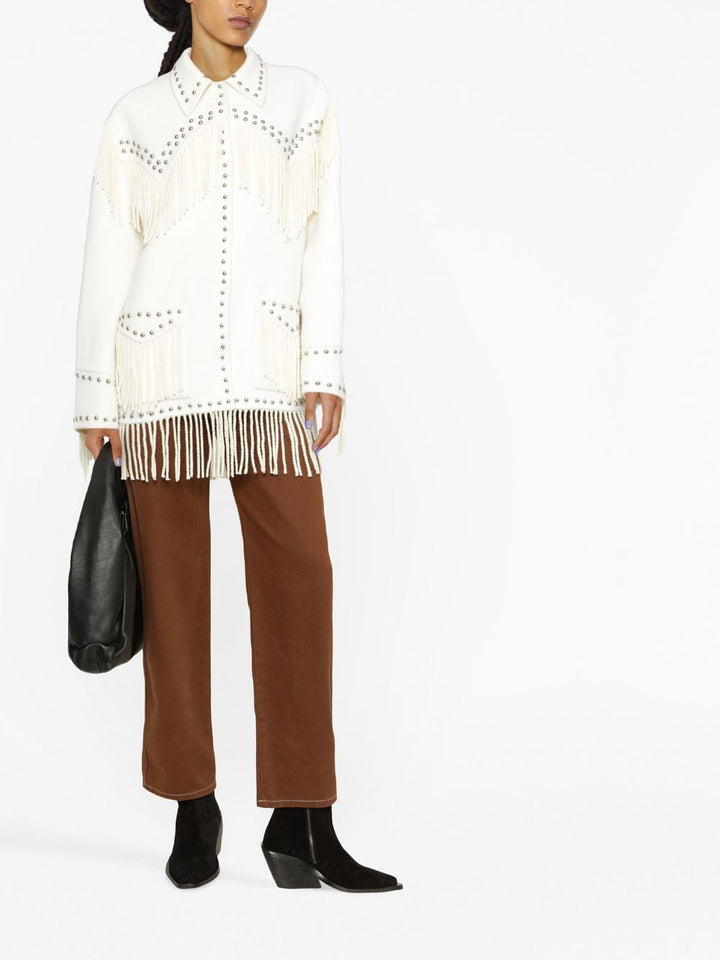 Parosh Studded Fringe Jacket