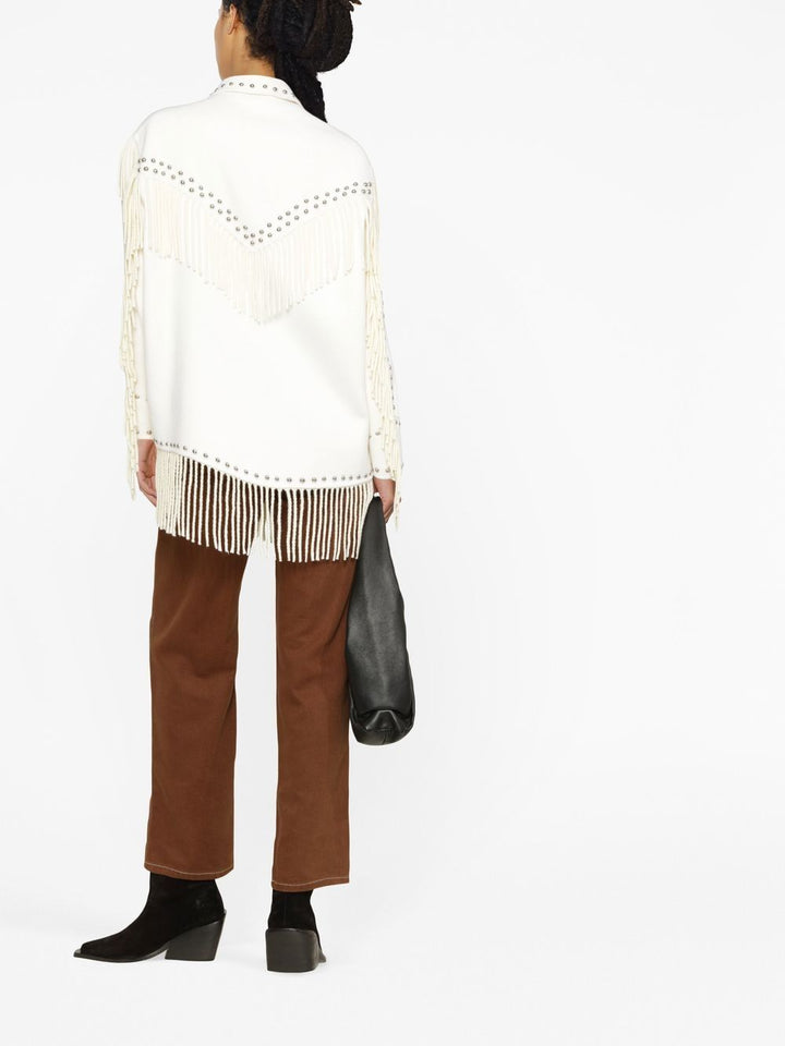 Parosh Studded Fringe Jacket