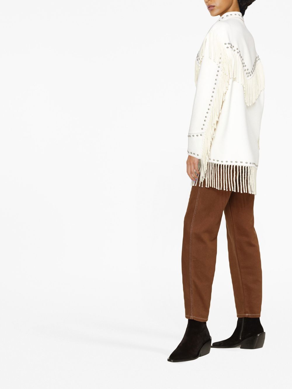 Parosh Studded Fringe Jacket