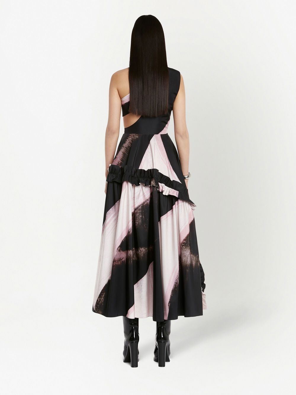 Alexander Mcqueen one-shoulder midi dress