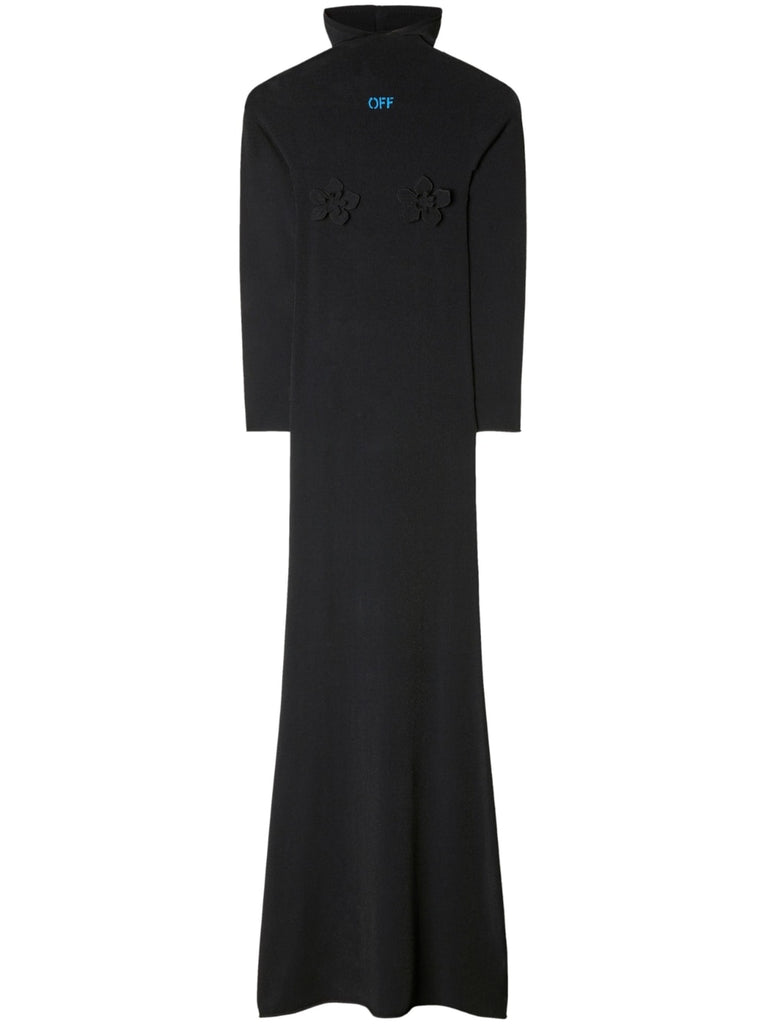 ワンピース Off-White Off-White Dresses Black (OWHI090S23 KNI0011045) Off White Hooded Maxi Dress – Choosh