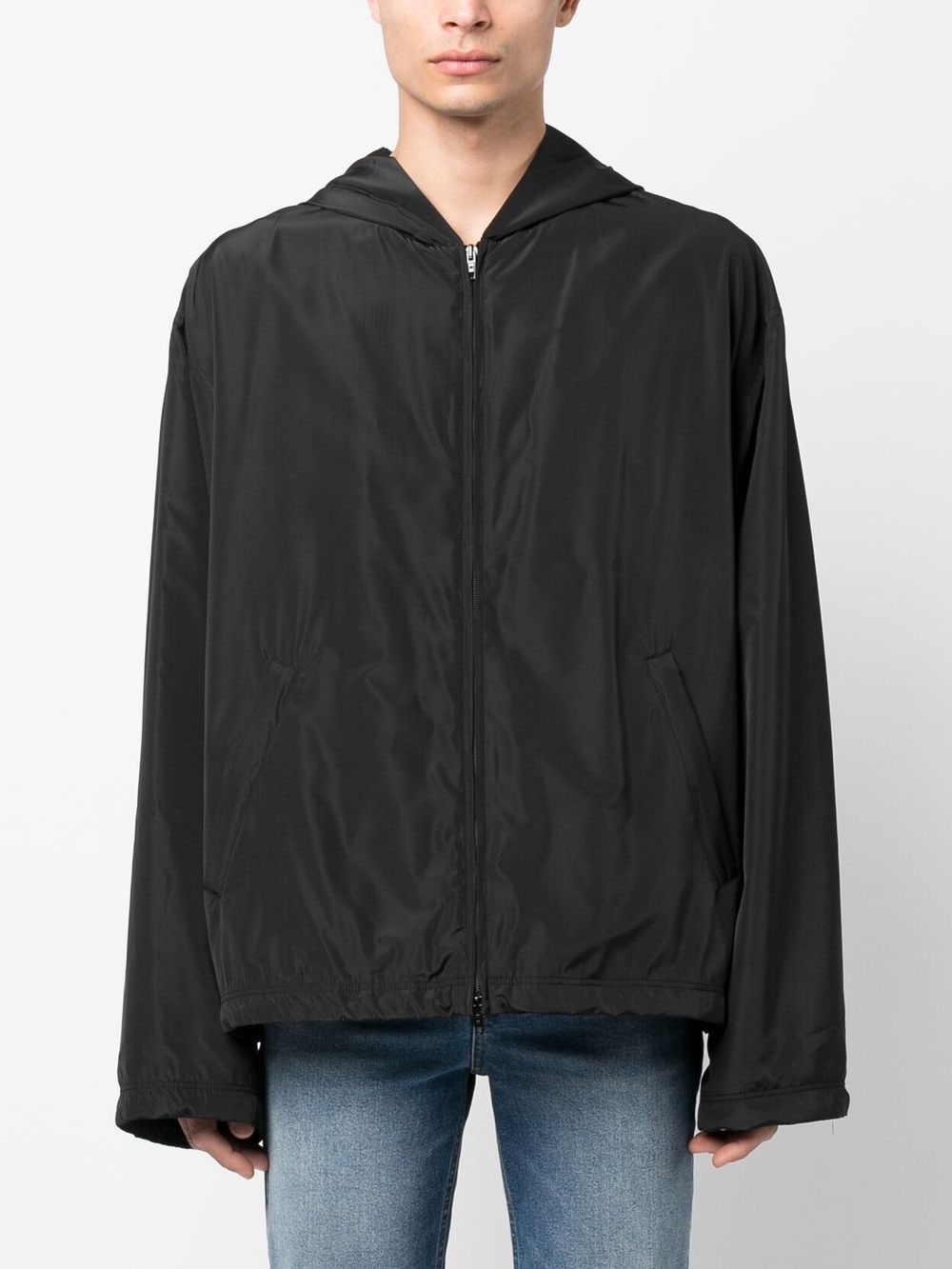 Balenciaga Black logo windbreaker