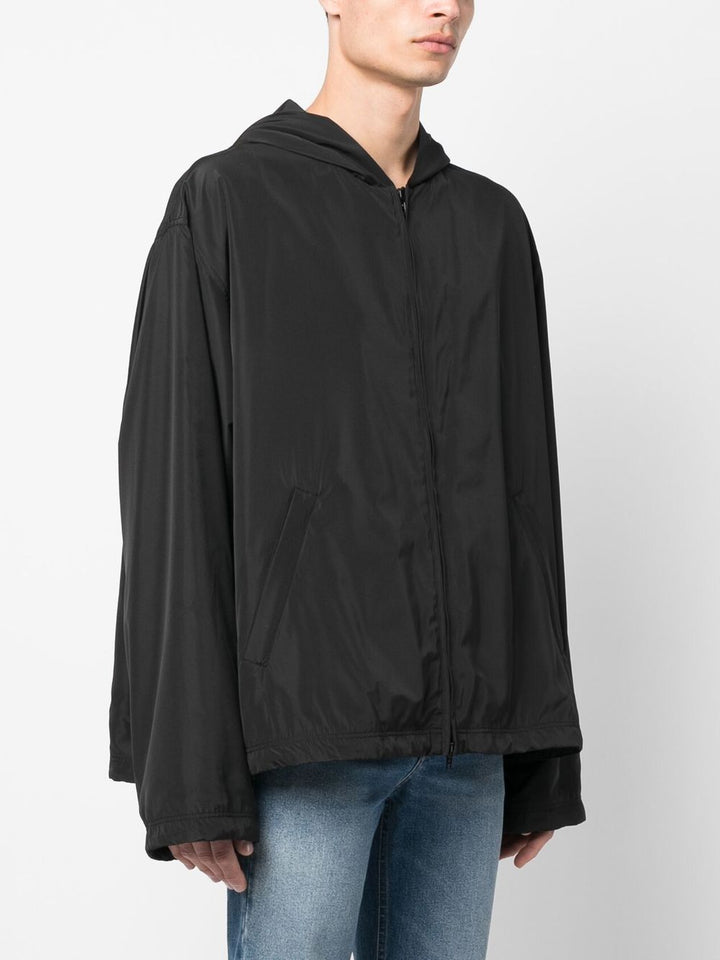 Balenciaga Black logo windbreaker