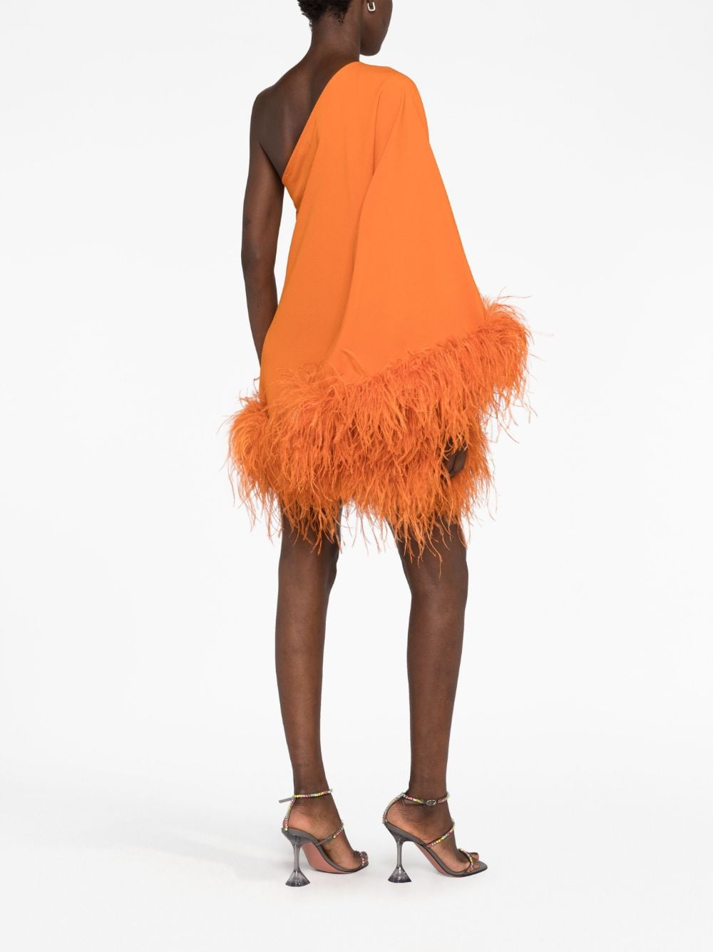 TALLER MARMO PRE ubud feathered-trim mini dress