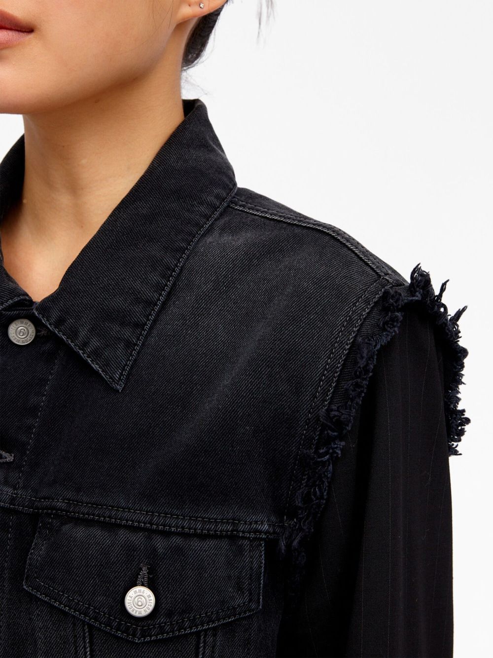 MM6 Maison Margiela Black Denim Jacket