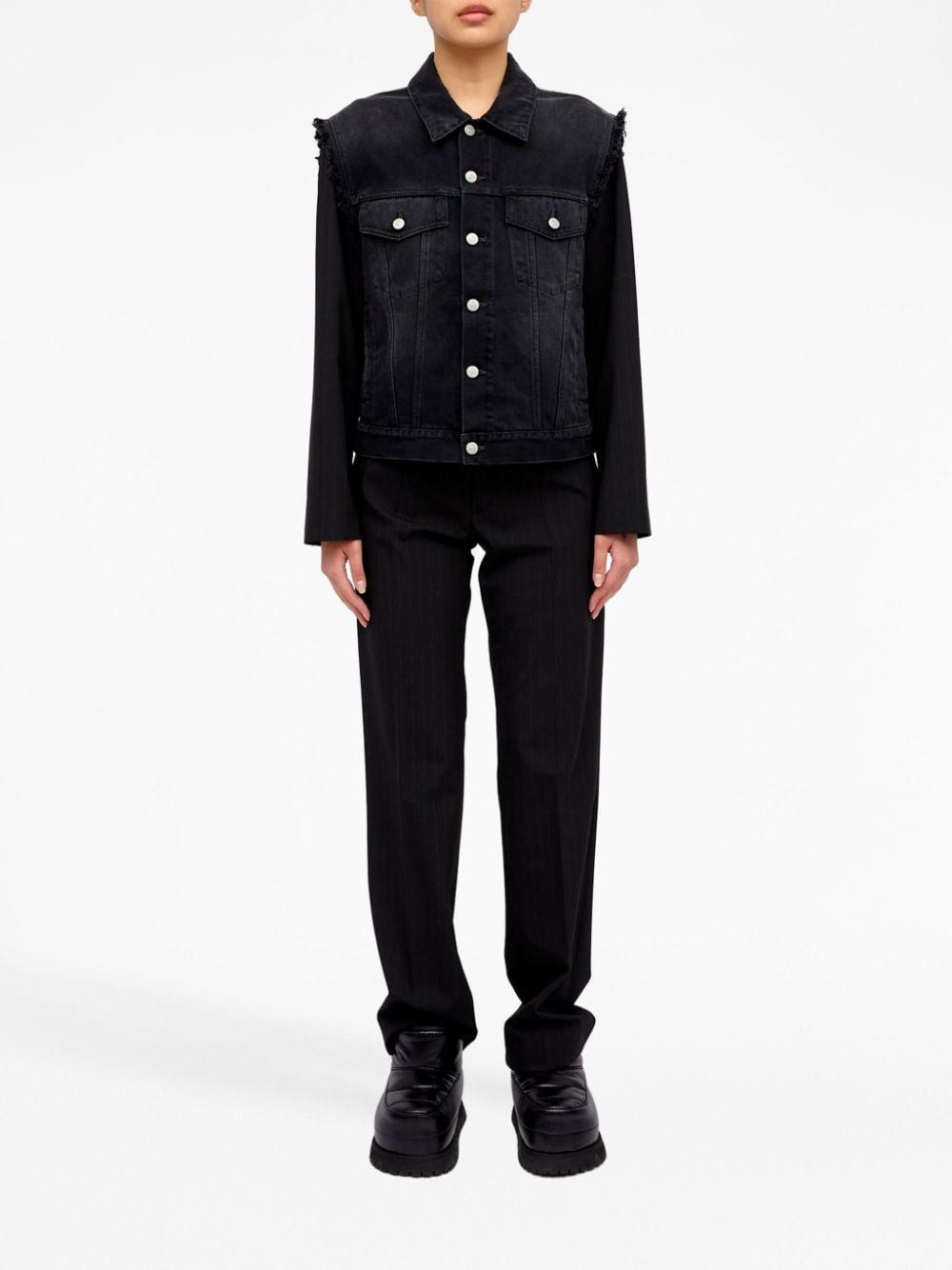 MM6 Maison Margiela Black Denim Jacket