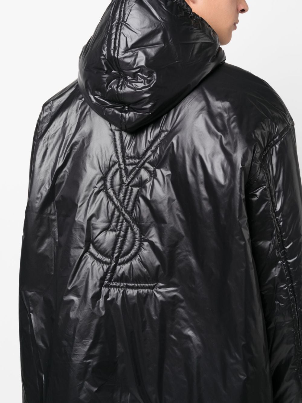 Saint Laurent Logo Padded Anorak