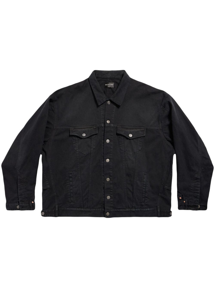 Balenciaga black denim jacket