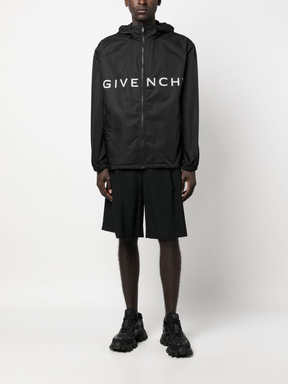 Givenchy Logo Print Windbreaker