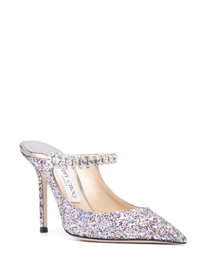 Jimmy Choo Glitter Bing Mules