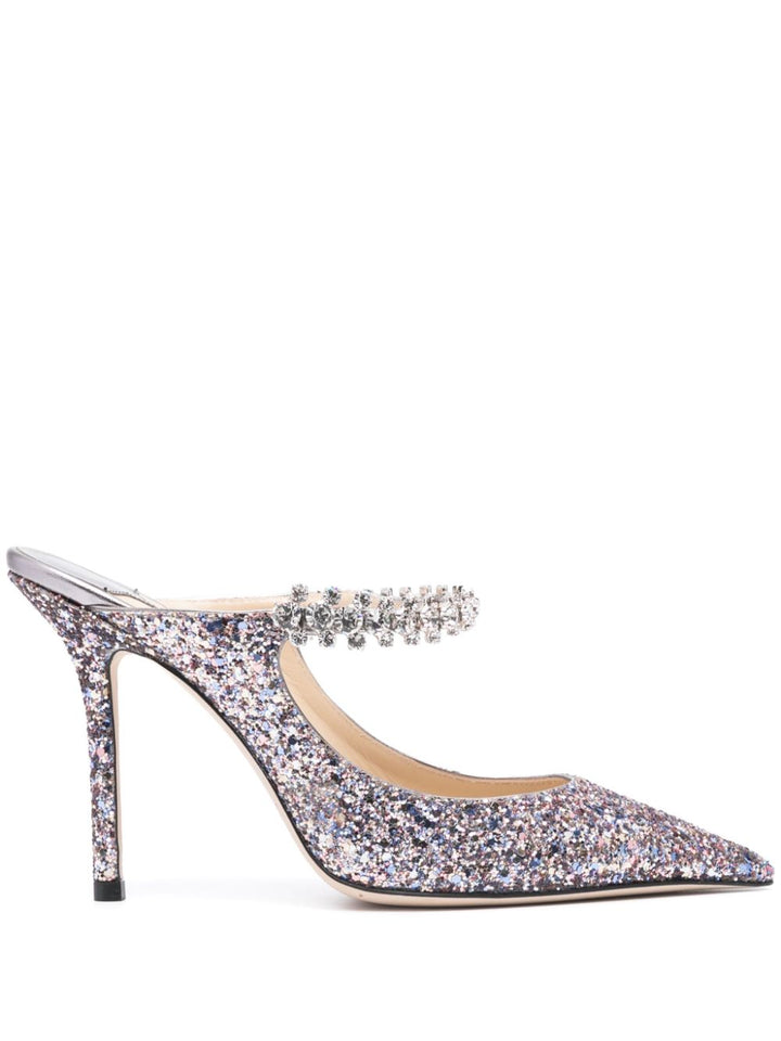 Jimmy Choo Glitter Bing Mules