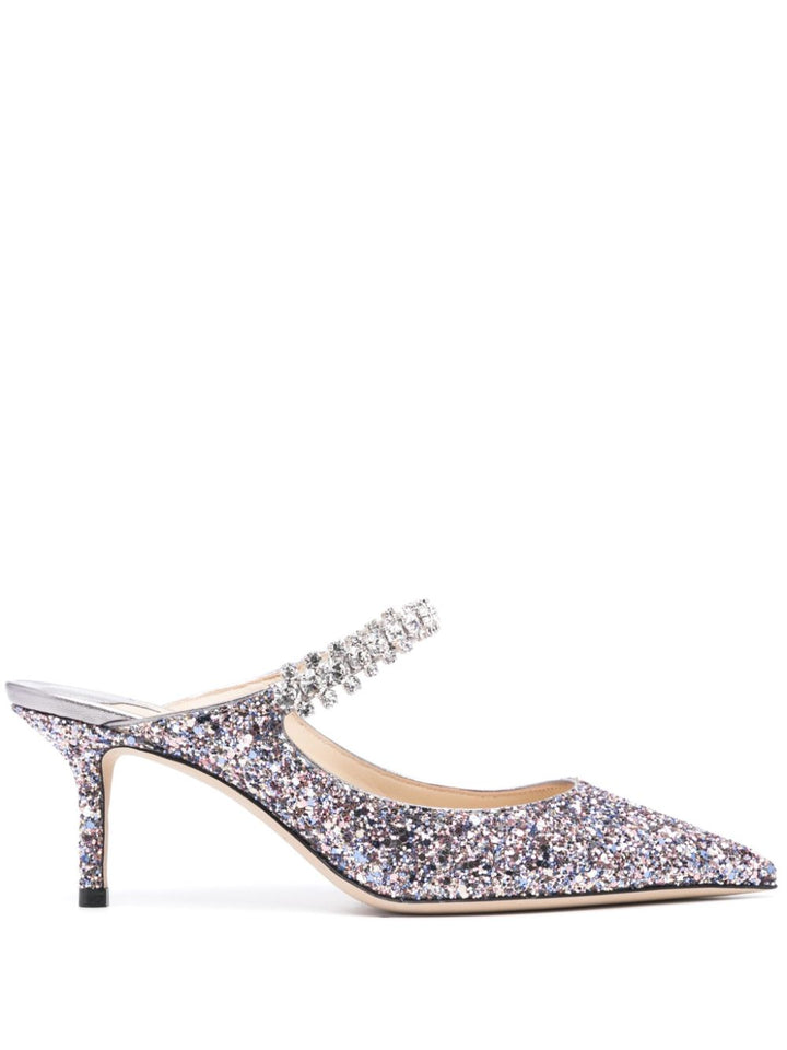 Jimmy Choo Glitter Bing Mules