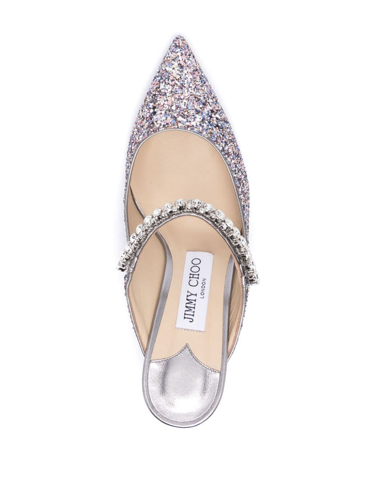 Jimmy Choo Glitter Bing Mules