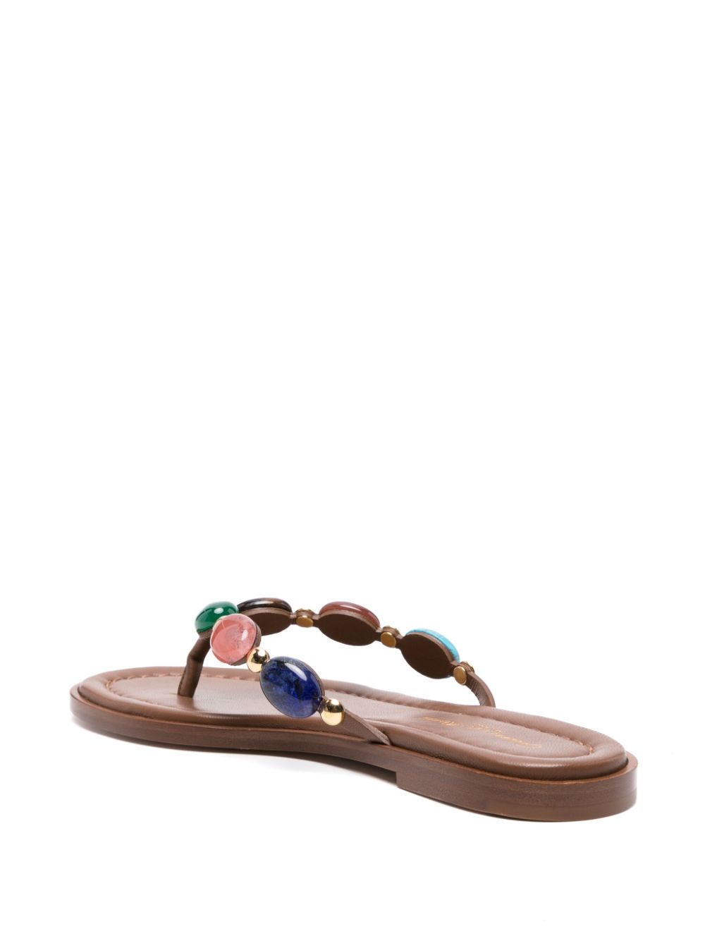 Gianvito Rossi Sandals Shanti Leather Thong Sandal