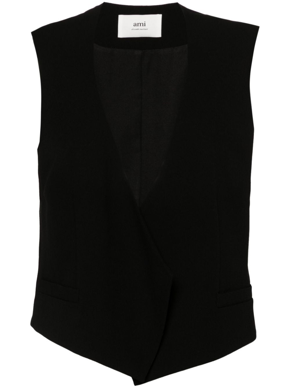 ベスト・ジレ AMI PARIS SS24 SLEEVELESS JACKET (FBV757.WV0039 001 BLACK) Ami Paris vest – Choosh