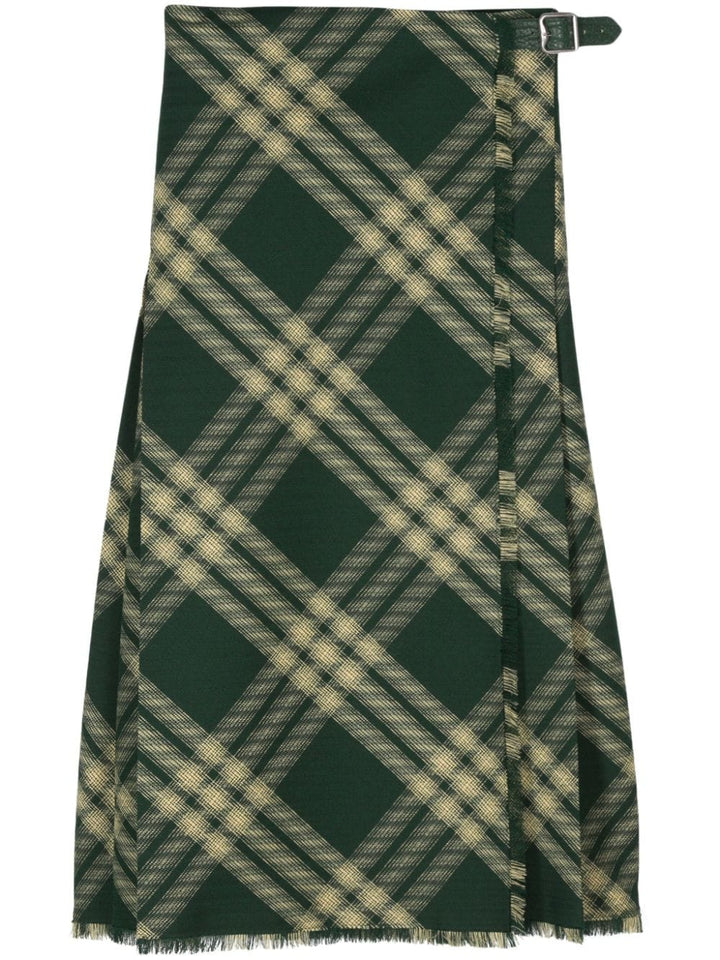 Burberry Checkered Skirt