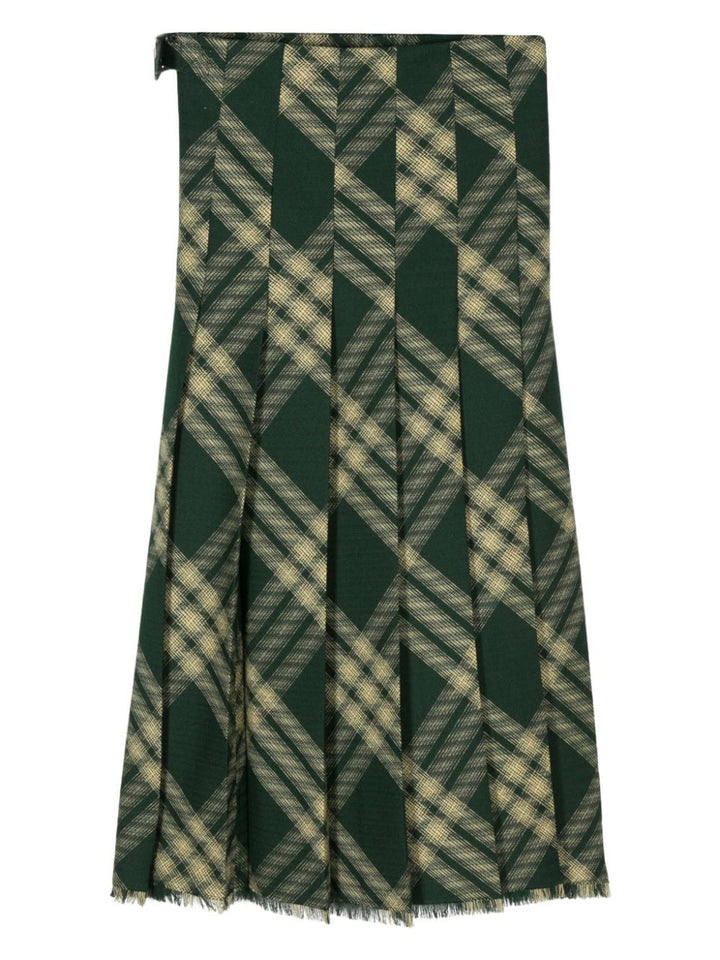 Burberry Checkered Skirt