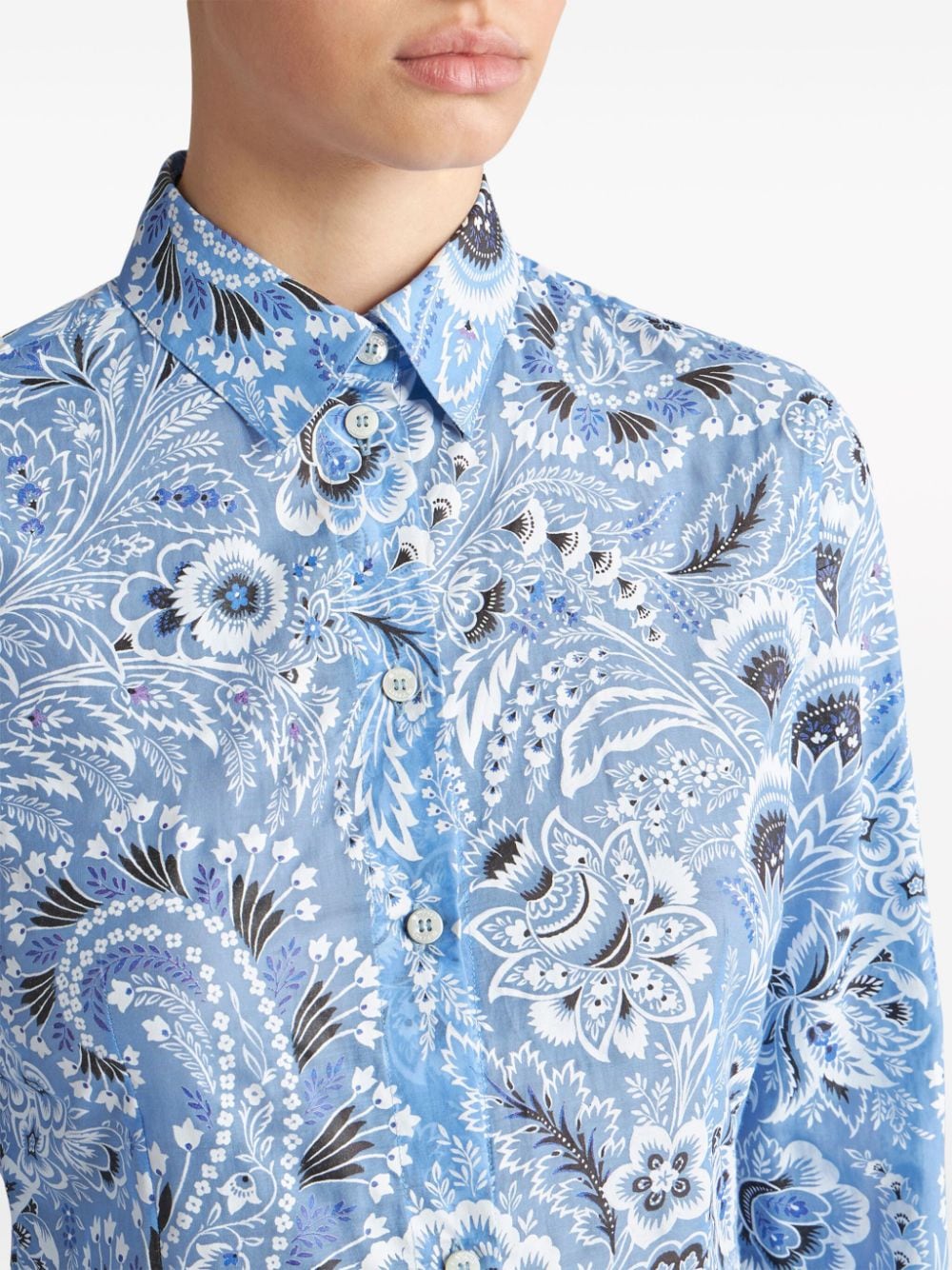 Etro Shirts Clear Blue