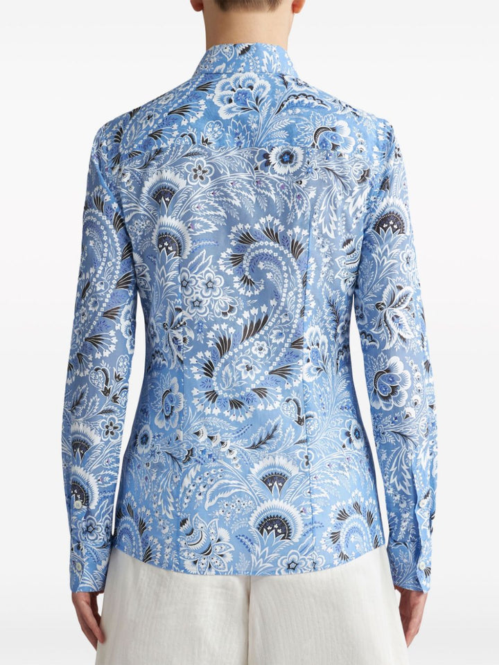 Etro Shirts Clear Blue