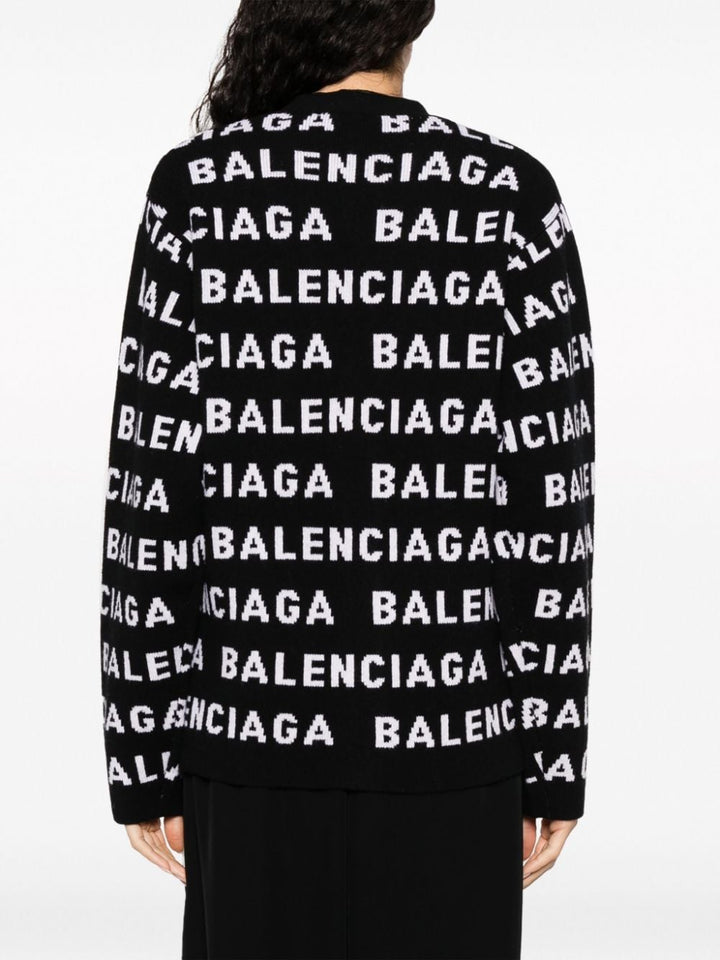 Balenciaga Logo Cardigan