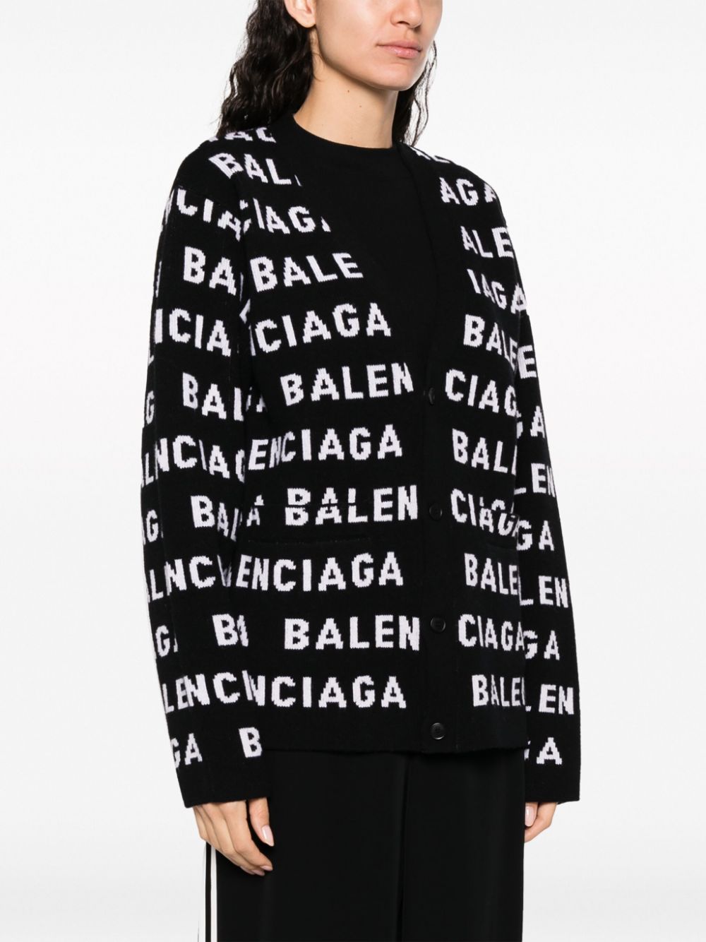 Balenciaga Logo Cardigan