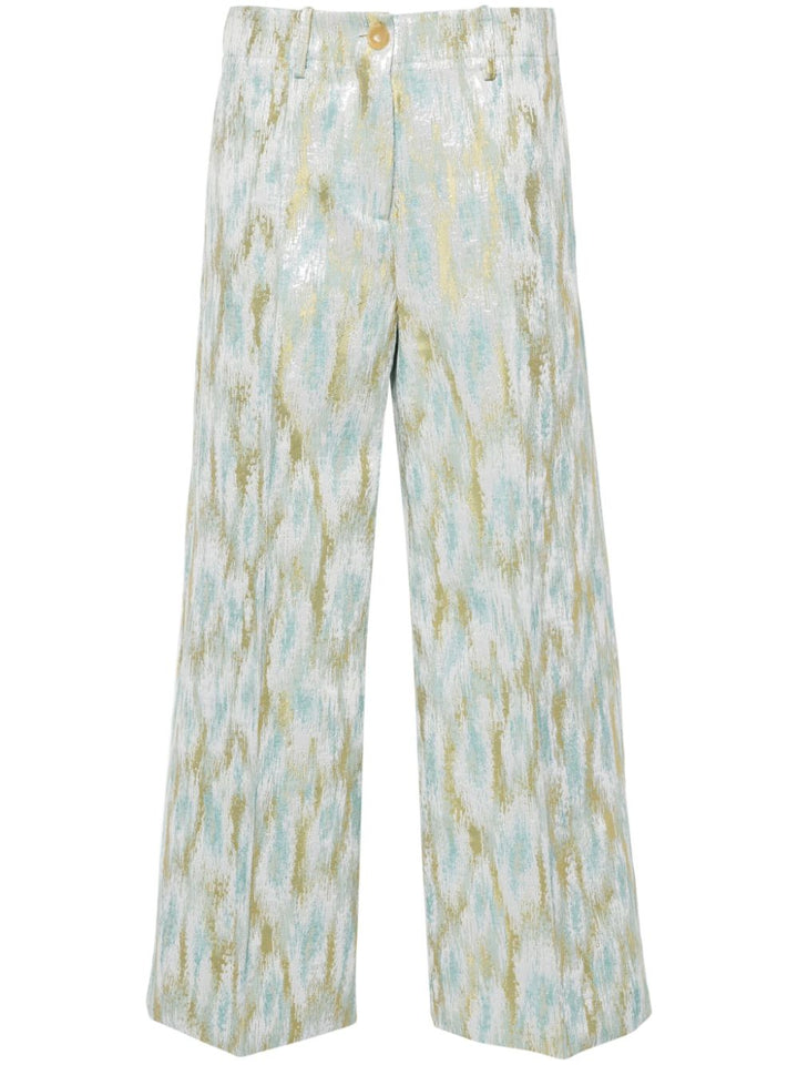 Erika Cavallini Semi-Couture Trousers MultiColour