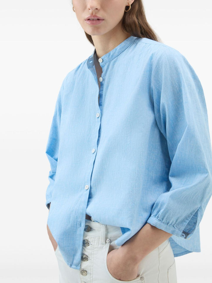 Woolrich Shirts Clear Blue