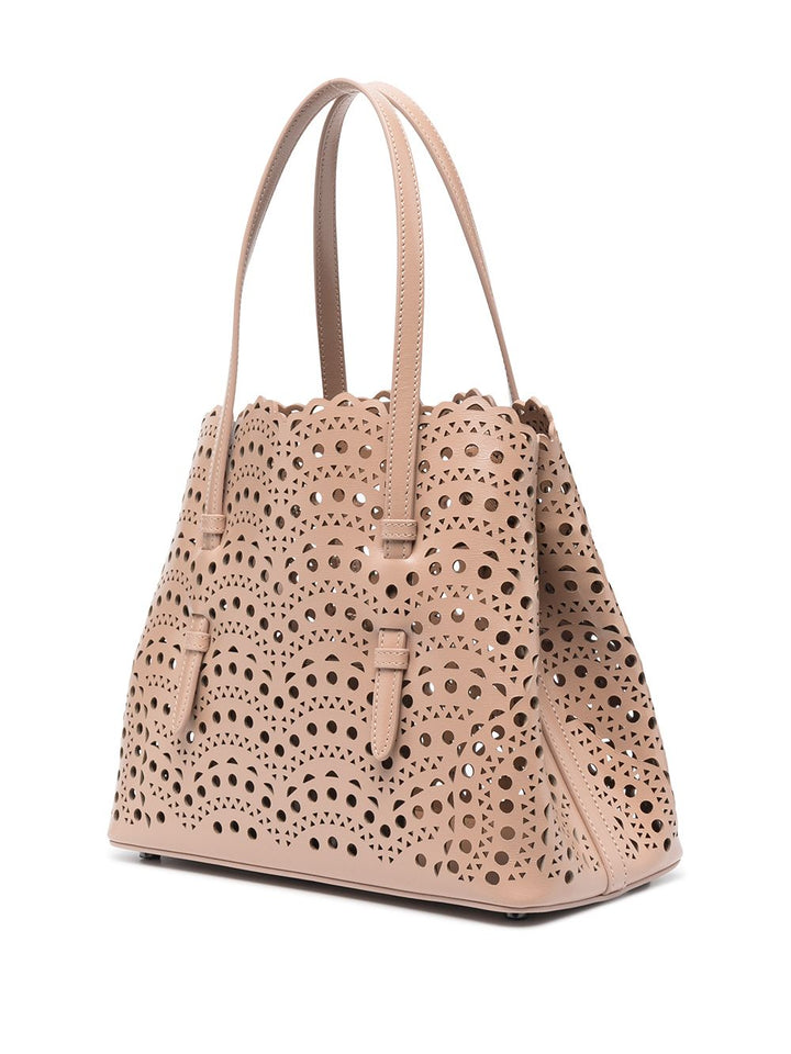 Alaia Mina Bag in Vienne Wave Calfskin