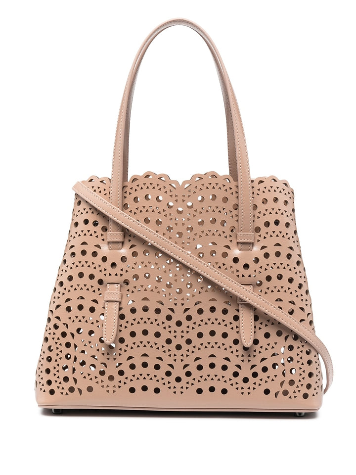 Alaia Mina Bag in Vienne Wave Calfskin