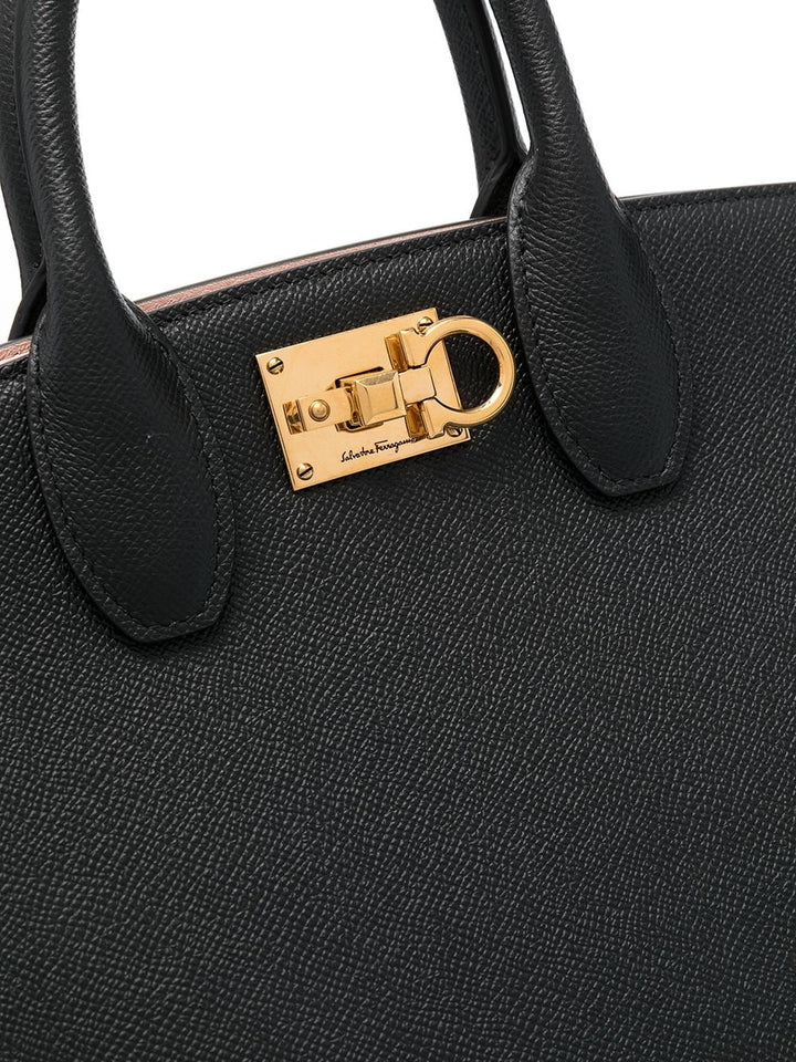 Ferragamo Studio Box Leather Tote