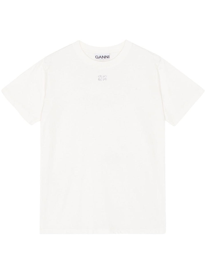 GANNI T-shirts and Polos White