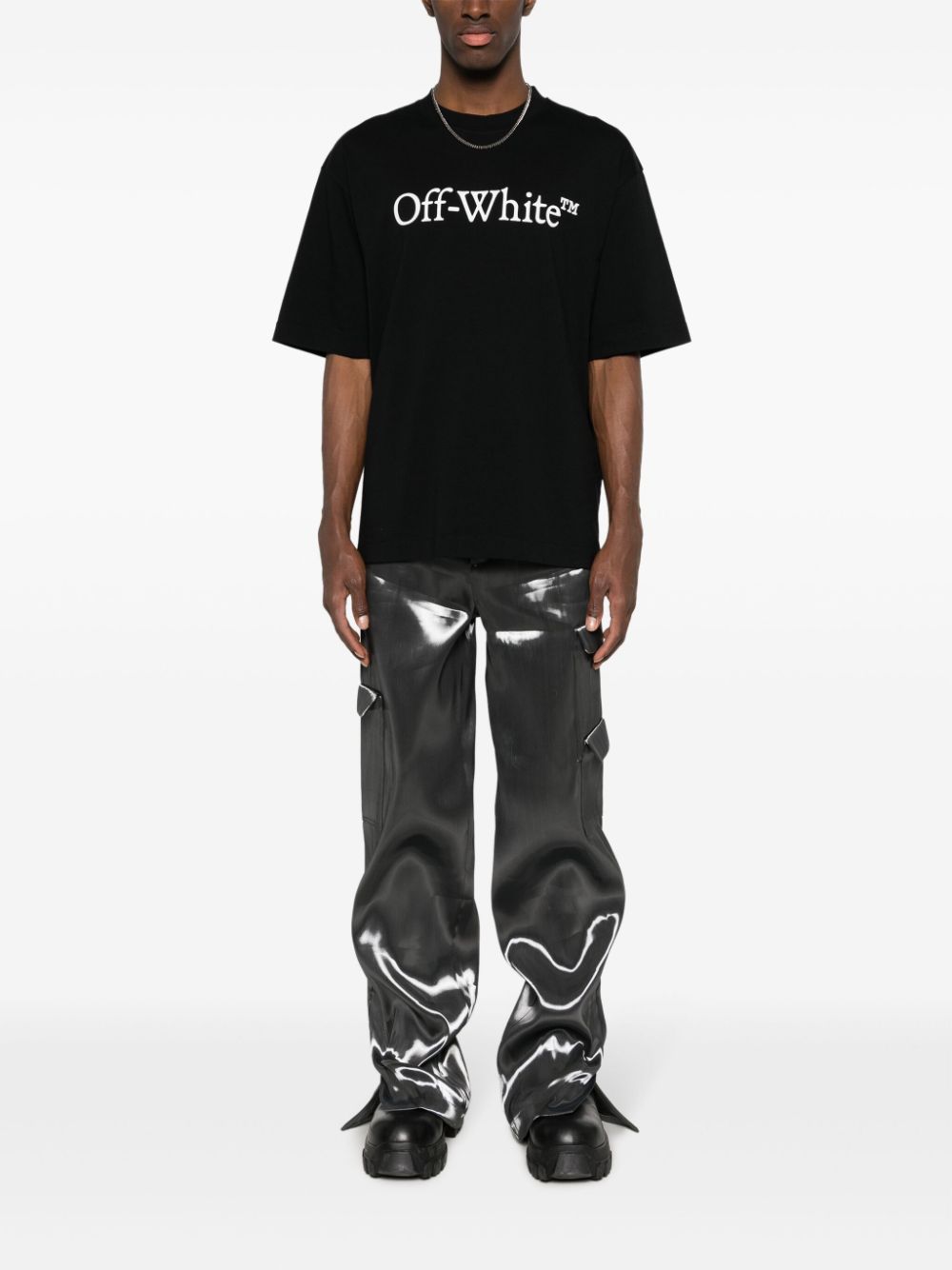 Off White T-shirts and Polos Black