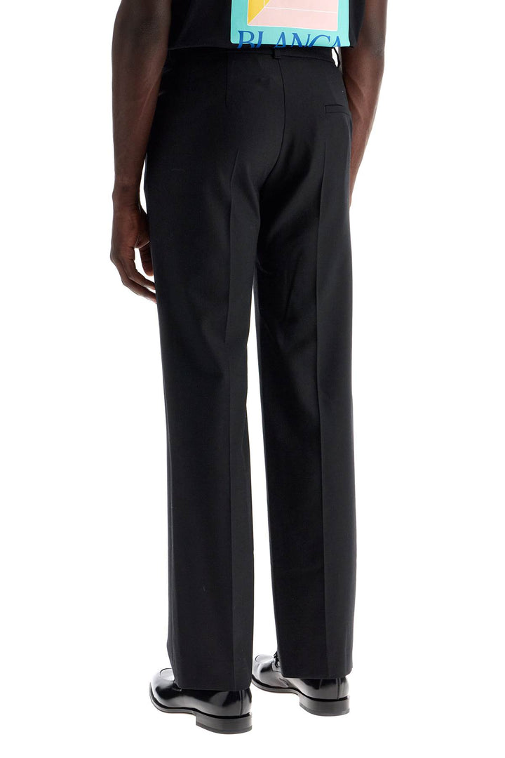 Casablanca Tailored Slim Fit Trousers   Black