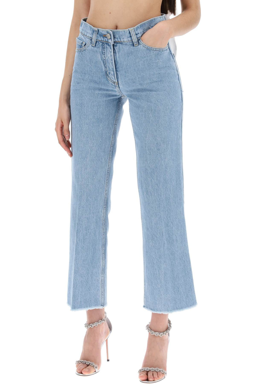 Magda Butrym low-waisted cropped jeans