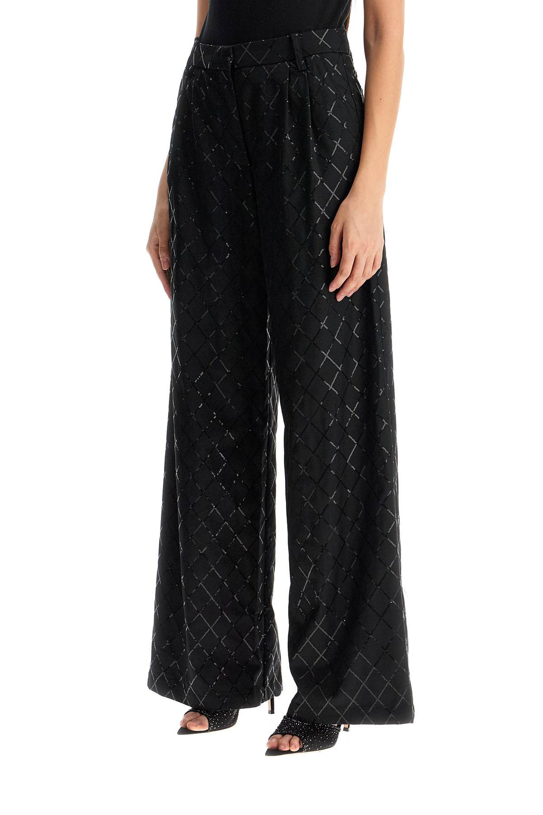 Rotate wide pants with sequins