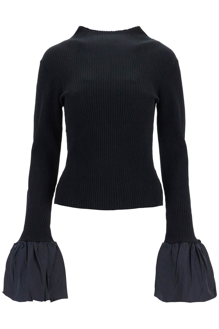 Rotate black high neck top