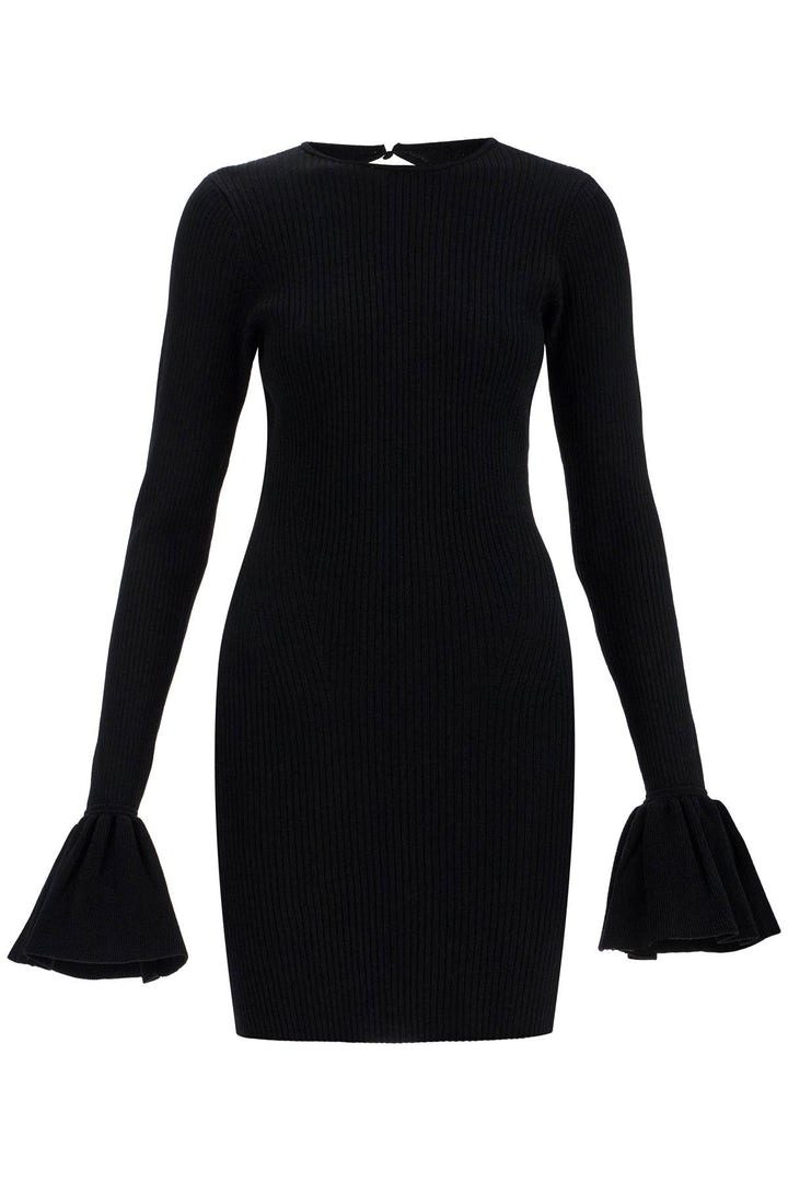 Rotate black viscose mini dress