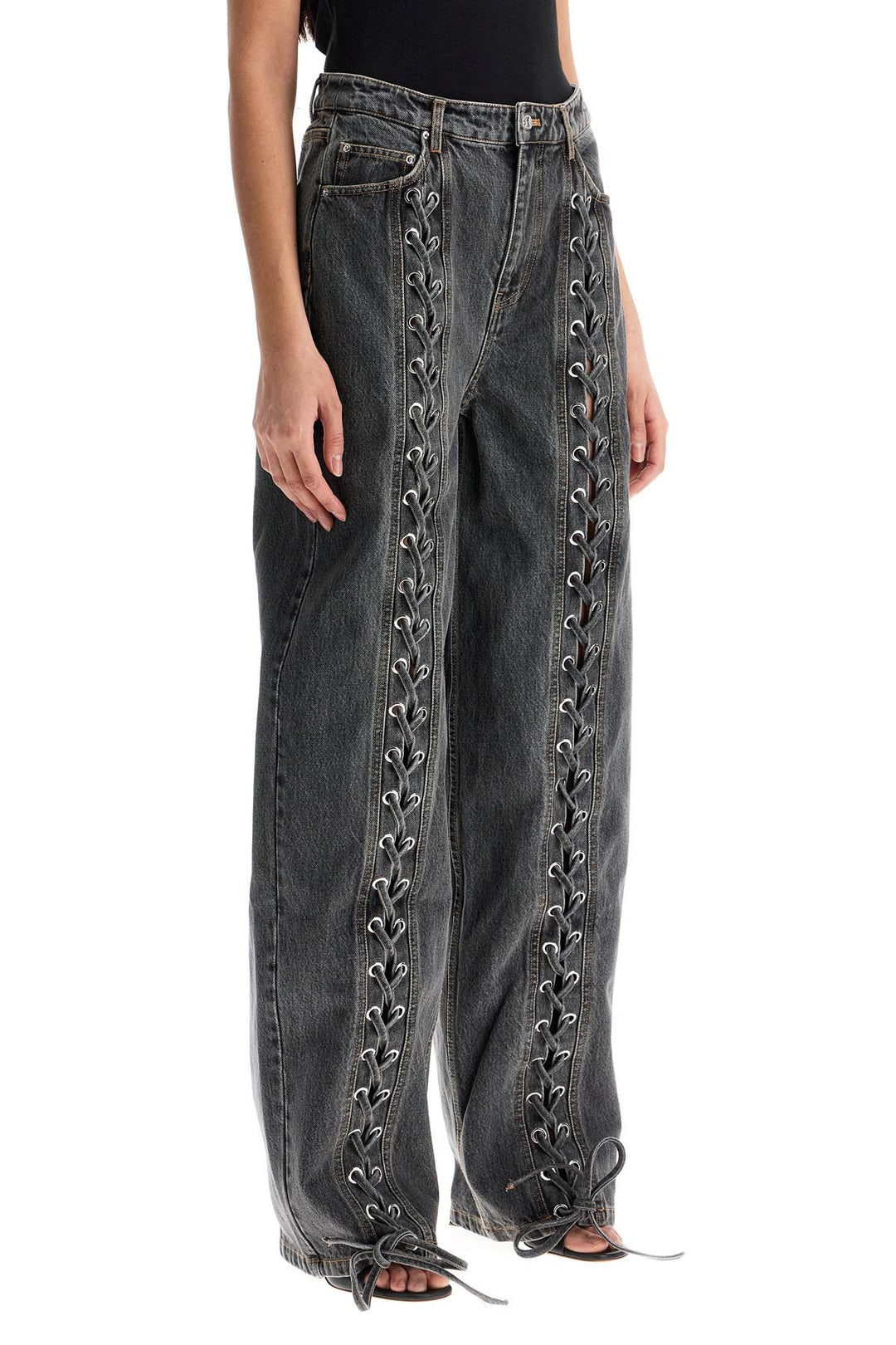 Rotate bwide leg pants with lace