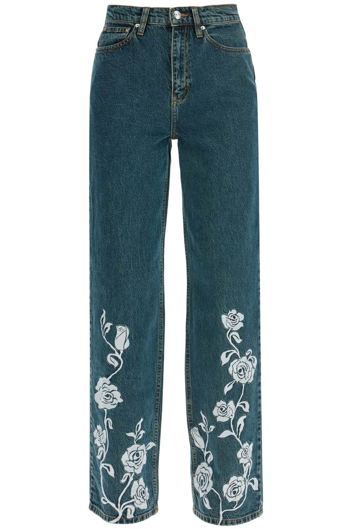 Rotate jeans with floral details