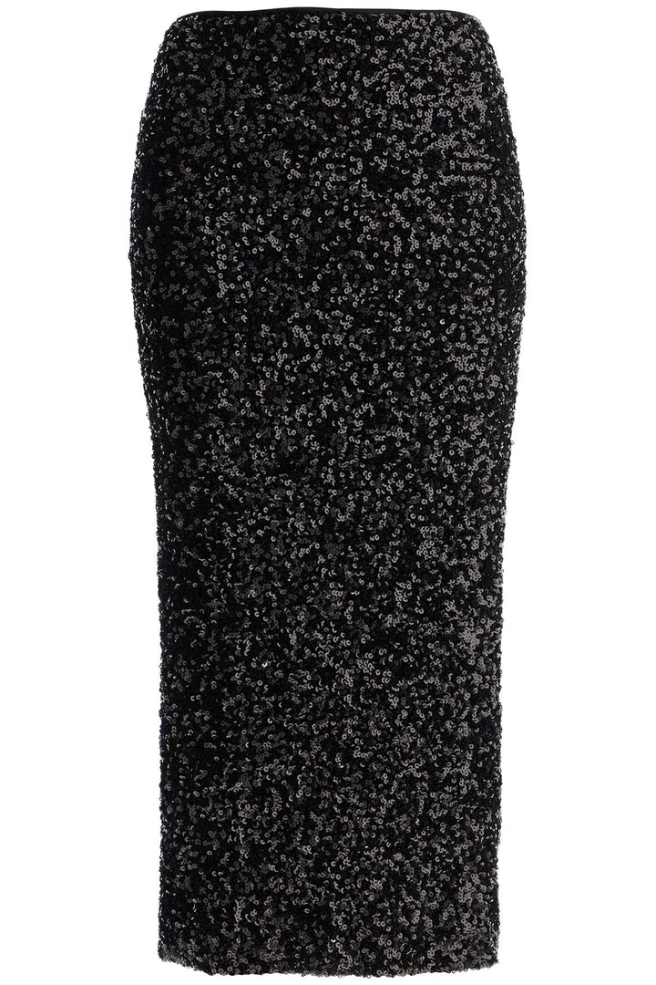 Rotate midi sequin skirt