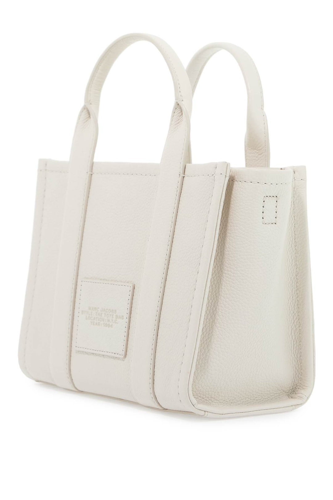 Marc Jacobs The Leather Small Tote Bag   Neutral