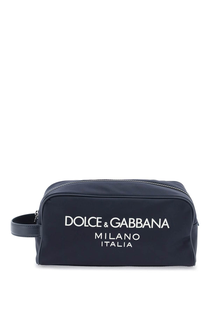 Dolce & Gabbana Rubberized Logo Beauty Case   Blu