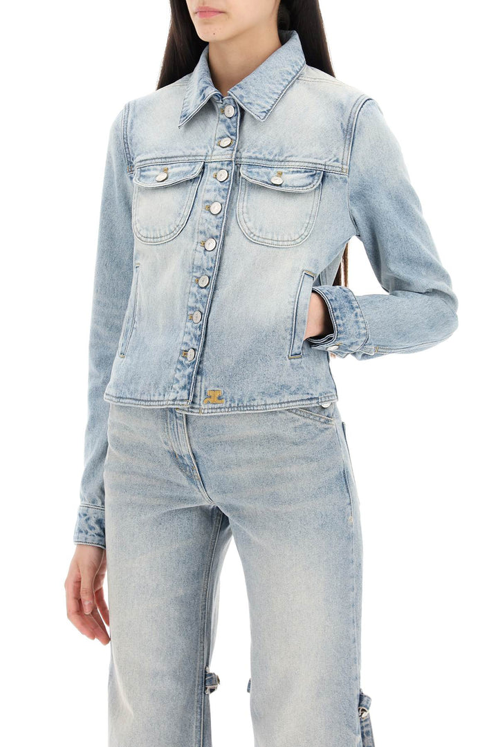 Courreges denim trucker jacket for