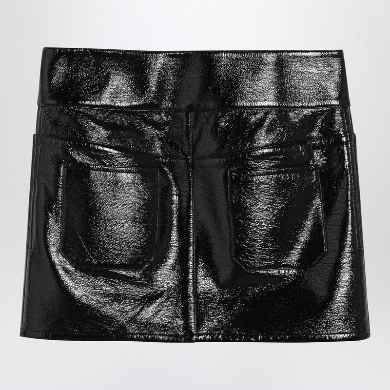Courreges Belted Vinyl Mini Skirt