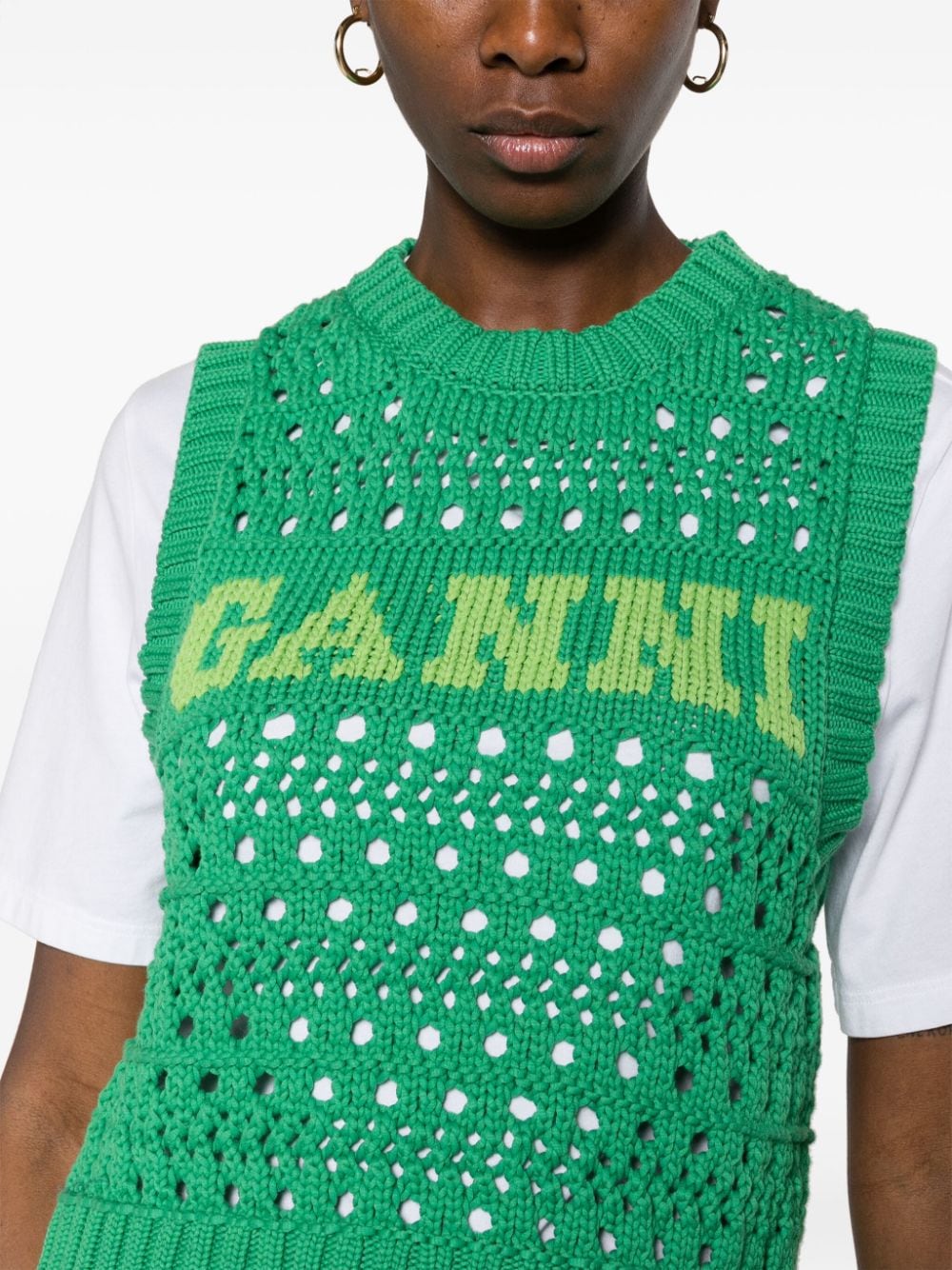 Ganni Sweaters Green
